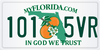 FL license plate 1015VR