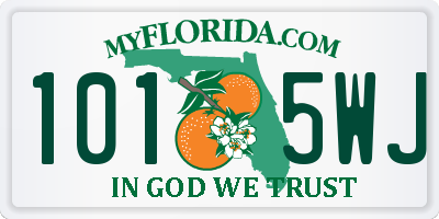 FL license plate 1015WJ