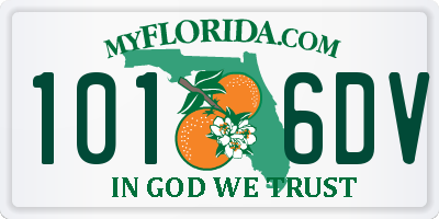 FL license plate 1016DV