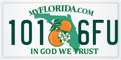 FL license plate 1016FU