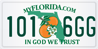 FL license plate 1016GG