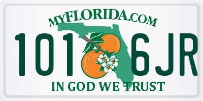 FL license plate 1016JR