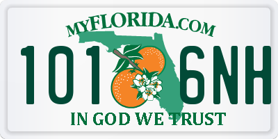 FL license plate 1016NH