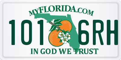 FL license plate 1016RH