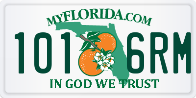 FL license plate 1016RM