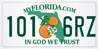 FL license plate 1016RZ