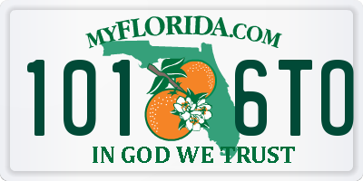 FL license plate 1016TO