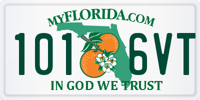 FL license plate 1016VT
