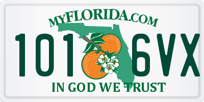 FL license plate 1016VX