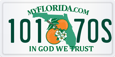 FL license plate 1017OS