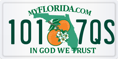 FL license plate 1017QS