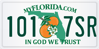 FL license plate 1017SR