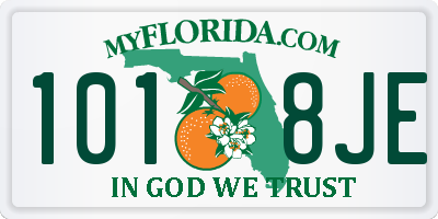 FL license plate 1018JE