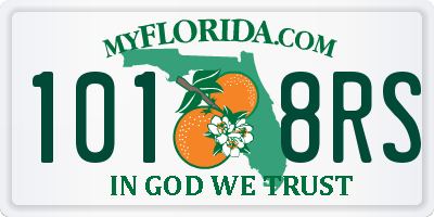 FL license plate 1018RS