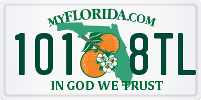 FL license plate 1018TL