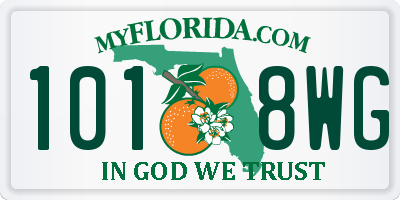 FL license plate 1018WG