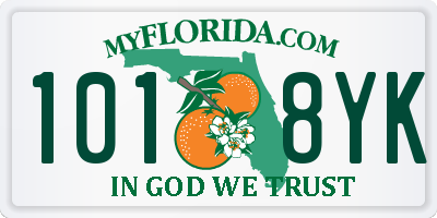 FL license plate 1018YK