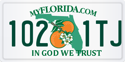 FL license plate 1021TJ