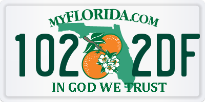 FL license plate 1022DF