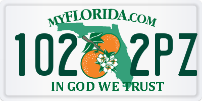 FL license plate 1022PZ