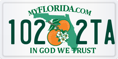 FL license plate 1022TA