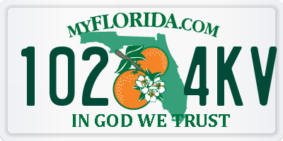 FL license plate 1024KV