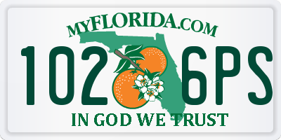 FL license plate 1026PS