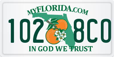 FL license plate 1028CO