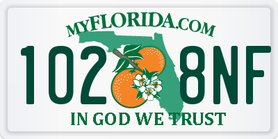 FL license plate 1028NF