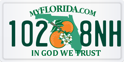 FL license plate 1028NH
