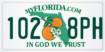 FL license plate 1028PH