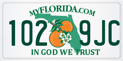 FL license plate 1029JC
