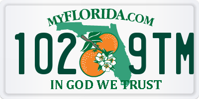 FL license plate 1029TM