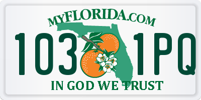 FL license plate 1031PQ