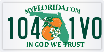 FL license plate 1041VO