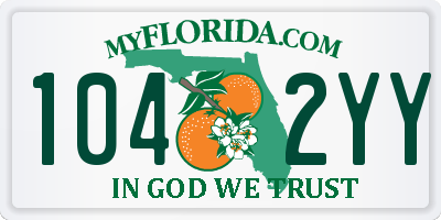 FL license plate 1042YY