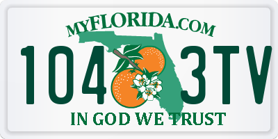 FL license plate 1043TV