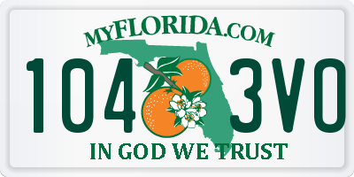 FL license plate 1043VO