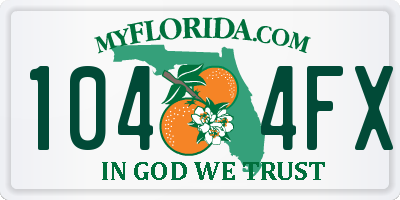 FL license plate 1044FX