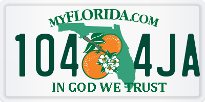 FL license plate 1044JA