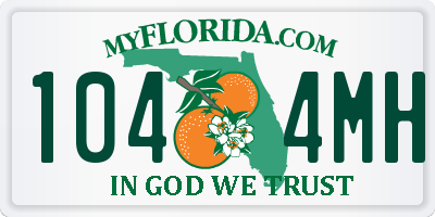 FL license plate 1044MH