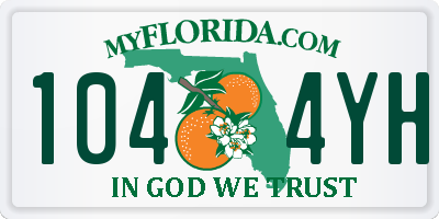 FL license plate 1044YH
