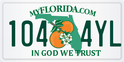 FL license plate 1044YL