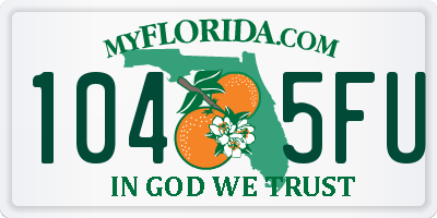 FL license plate 1045FU