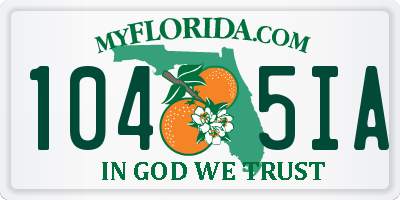 FL license plate 1045IA