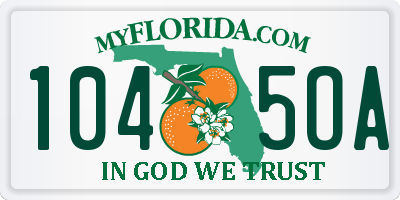 FL license plate 1045OA