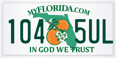 FL license plate 1045UL