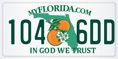FL license plate 1046DD