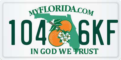 FL license plate 1046KF