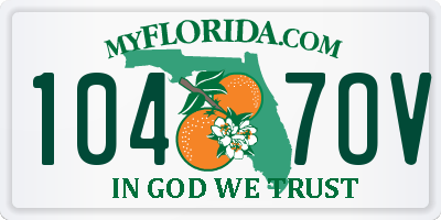 FL license plate 1047OV